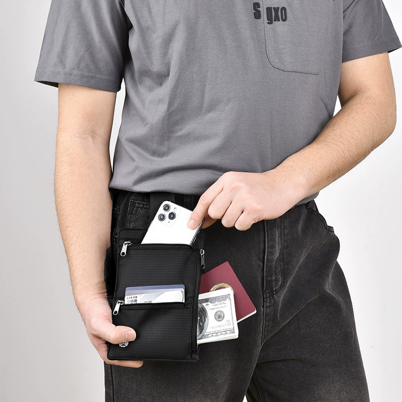 Ручной кошелёк для паспорта, ультратонкий анти‑вор с RFID, 18,5×12,5×0,5 см