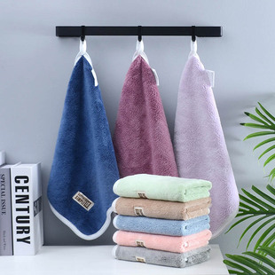 3 Packs of Thickeneded Plain Patch Coral Velvet Square Towels That Absorb Water and Do Not Shed Lint, Hand Towels and Car Towels 30X30