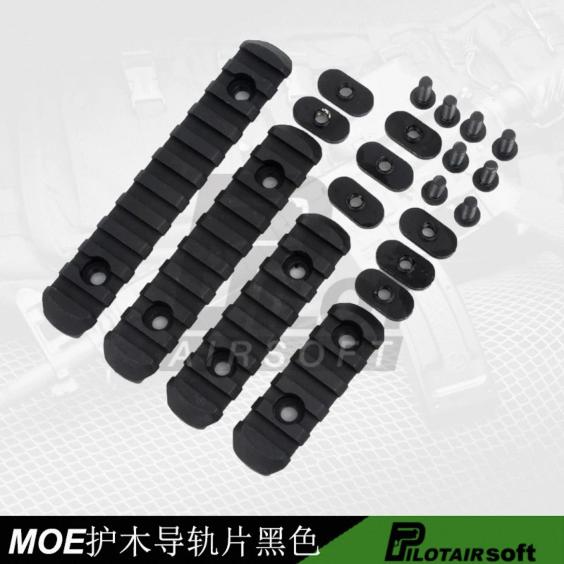 Juguetes para niños MOE Nylon Guardrail AK47 / AK74 serie 7 pulgadas / 12 pulgadas AJ12 KM abertura plana