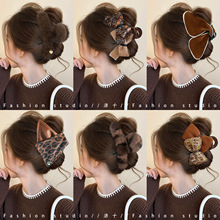 感大号毛绒抓夹女2025新款鲨鱼夹后脑勺发夹秋冬盘发夹子头饰