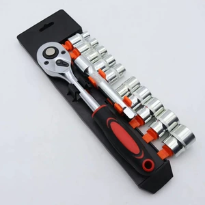 Large flywheel socket wrench, car repair tool, ratchet, household multifunctional quick repair toolbox, universal