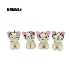 4inch 甘いプライベート猫ぬいぐるみペンダント日本のかわいい猫スクラッチマシン人形おもちゃインターネット有名人人形卸売