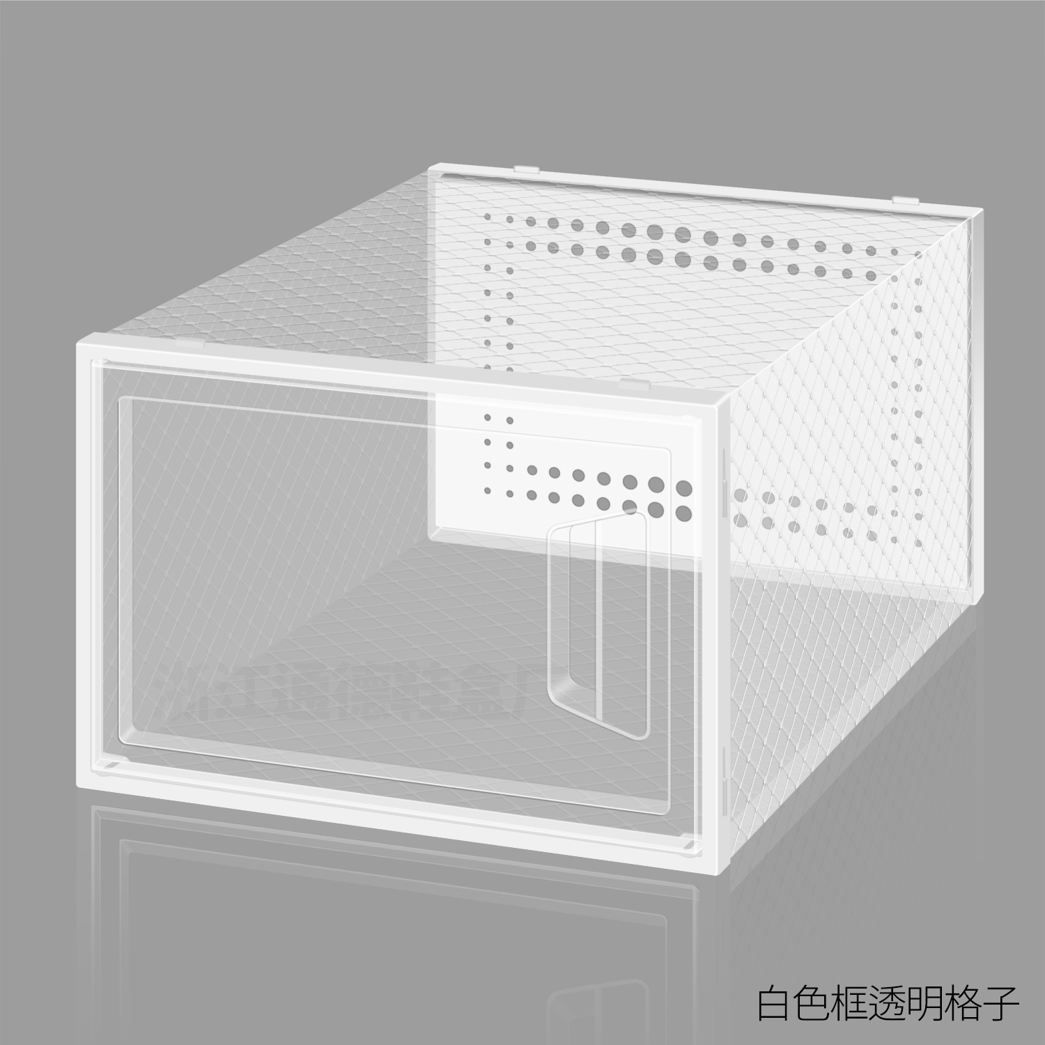 Caja de almacenamiento de zapatos transparente - Apertura lateral, gabinete para hogar, venta al por mayor, tamaño grande