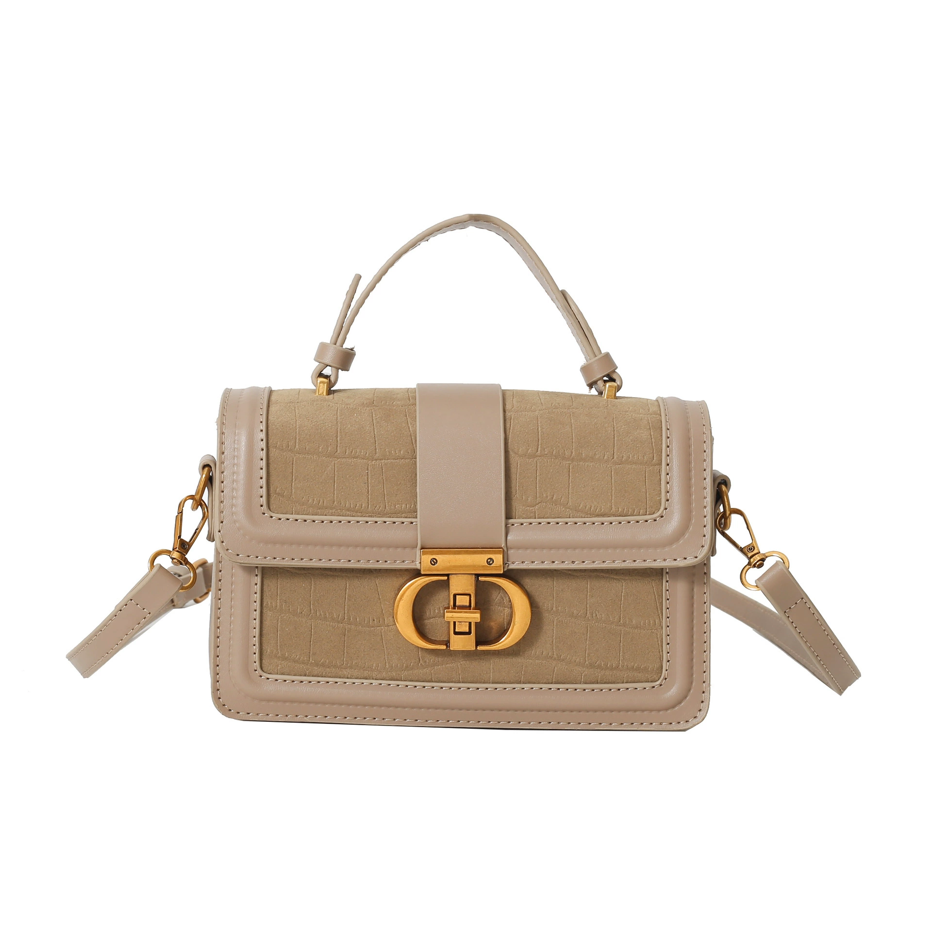 Handheld shoulder bag, retro one-shoulder phone bag with top handle and adjustable strap
