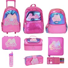 澳洲smiggle书包儿童大容量拉杆包小学生双肩包芭比公主套装系列