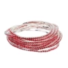 8 large red diamond bracelet (silver plated)