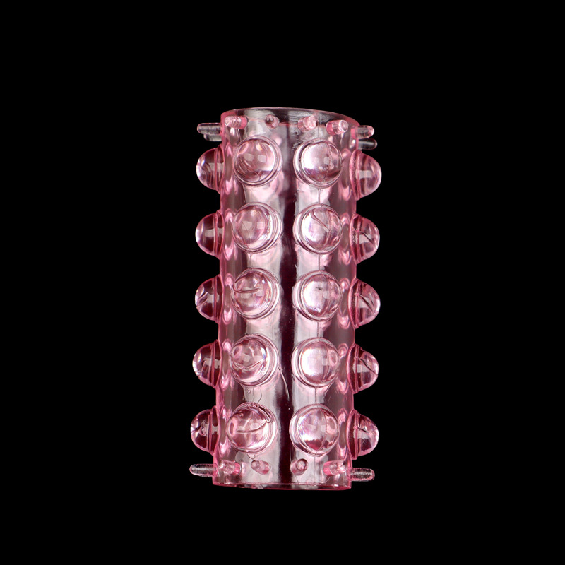 TPE Caterpillar Beaded Penis Ring, Blue Stretchy Locking Ring for Men — detail image 4
