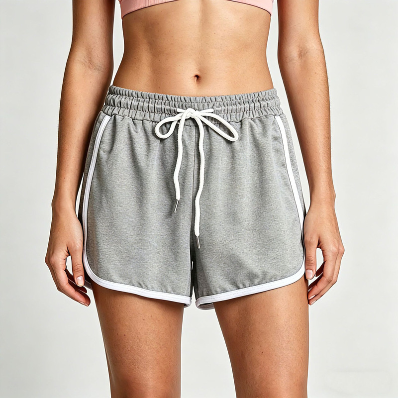 Cross-Border Women's Clothing 2026 Summer New Style Morning Running Casual Thin Fitness High-Waisted Sports Shorts Women's Drawstring Hot Pants