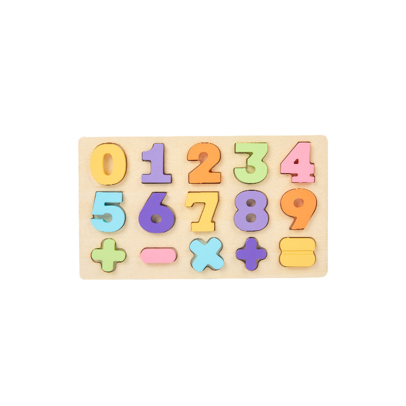 De madera de los niños de la Ilustración Digital forma de letra cognitiva macaron agarrar la mano rompecabezas bebé rompecabezas de la educación temprana Juguetes image 10