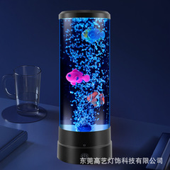 スポット卸売りプラグイン水母灯LED小夜灯創意プレゼント子供部屋寝室泡魚灯diy電気スタンド