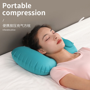 Travel Press inflatable pillow cushion lumbar support inflatable square pillow portable foldable outdoor inflatable pillow in stock wholesale