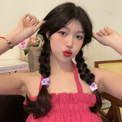 橡皮筋女扎頭髮兒童發圈可愛彩色多巴胺頭繩丸子頭高彈力馬尾髮飾