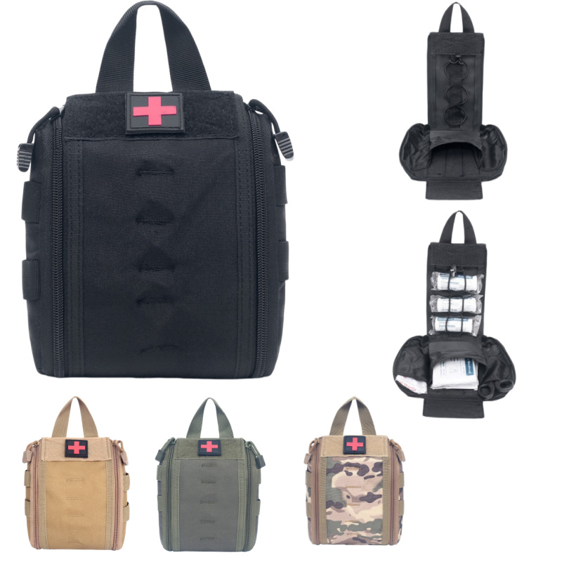 Outdoor Molle sports portable mountaineering emergency kit, travel car-mounted protective storage survival supplies first aid kit