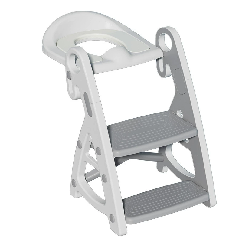 Children's toilet with stairs, footstool