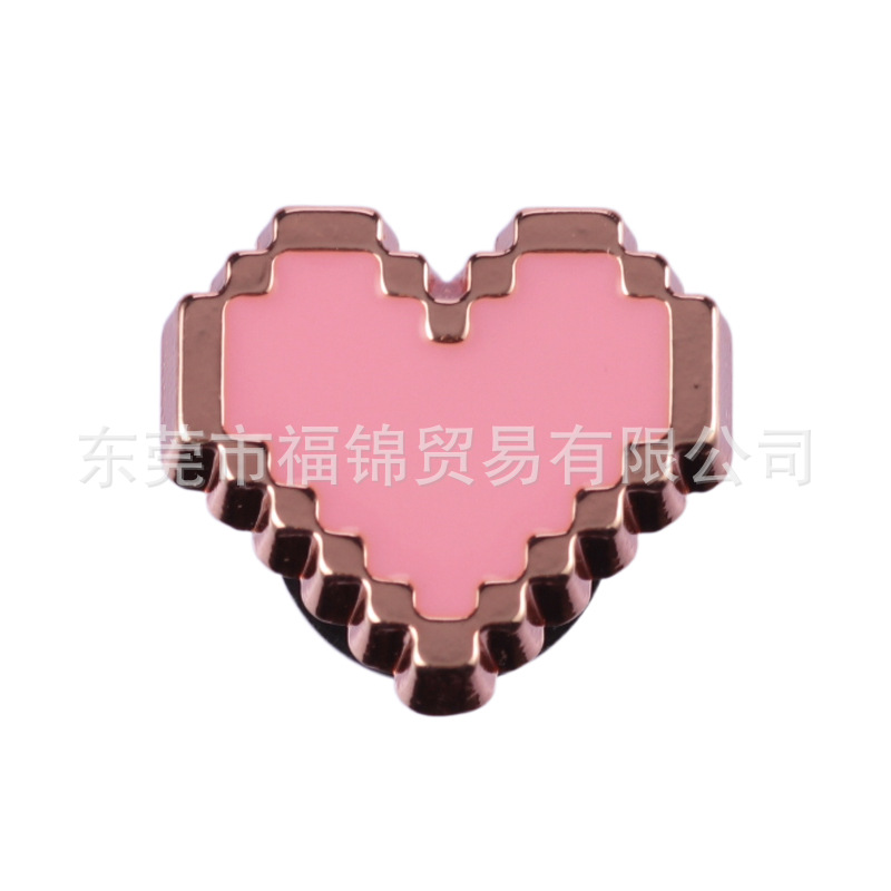 Nuevos accesorios de zapatos de hormigón, botones de zapatos de fruta metálica, accesorios de zapatos de flores del centro comercial