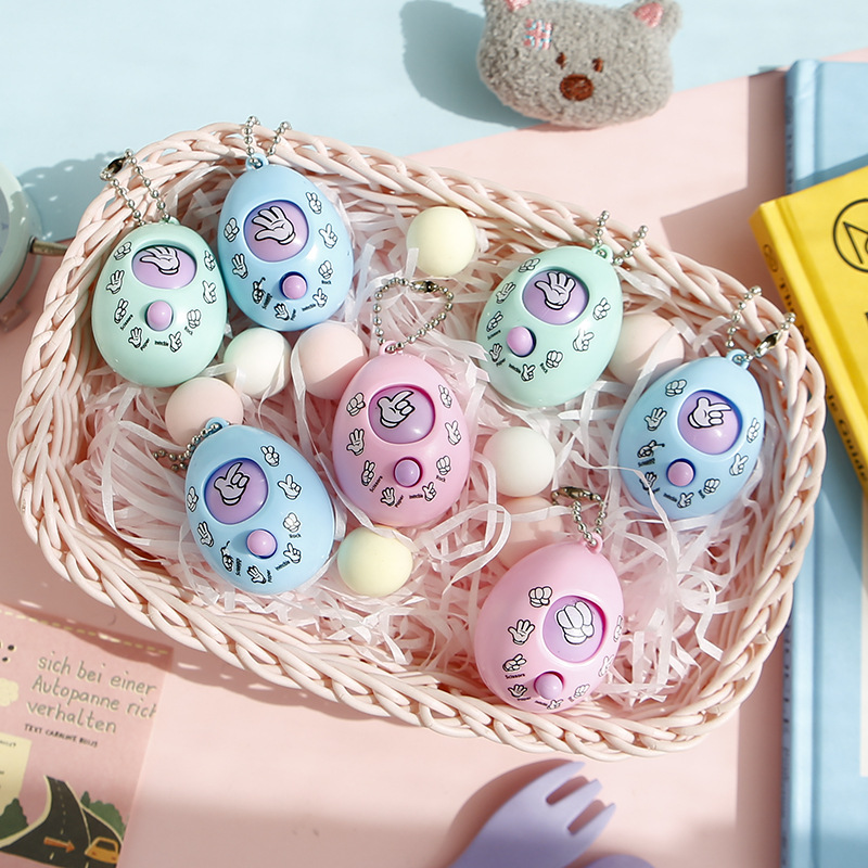 Tijeras Piedra de juguete de boxeo huevo TikTok mismo nuevo exótico niños y niñas de juguete puesto de regalo creativo en línea regalo rojo