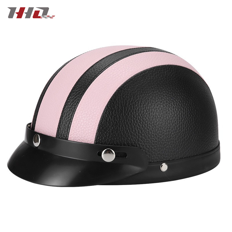 Nuevo casco eléctrico de batería casco de automóvil cuatro estaciones generales para hombres y mujeres otoño y invierno caliente fabricante de medio casco retro