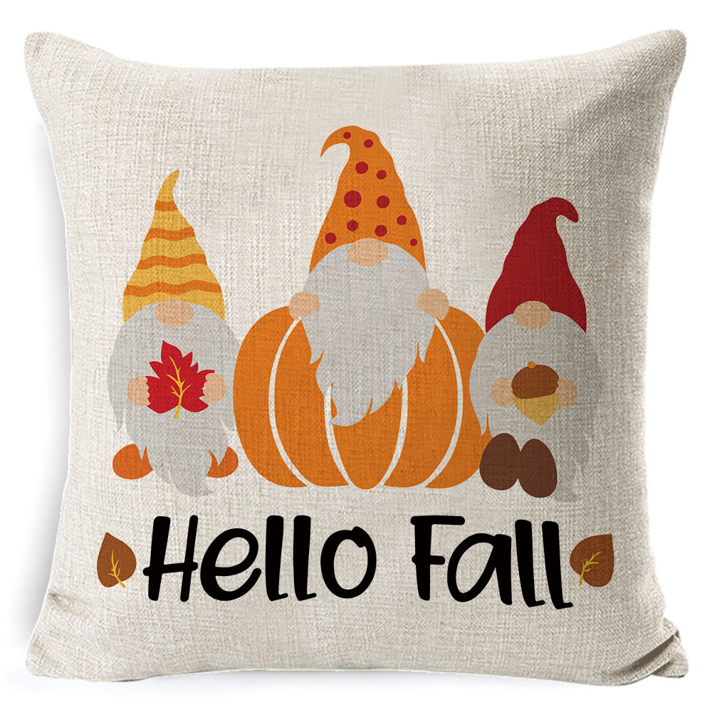 Amazon popular hogar suministros Navidad funda de almohada nórdico Plaid Lino cojín sofá