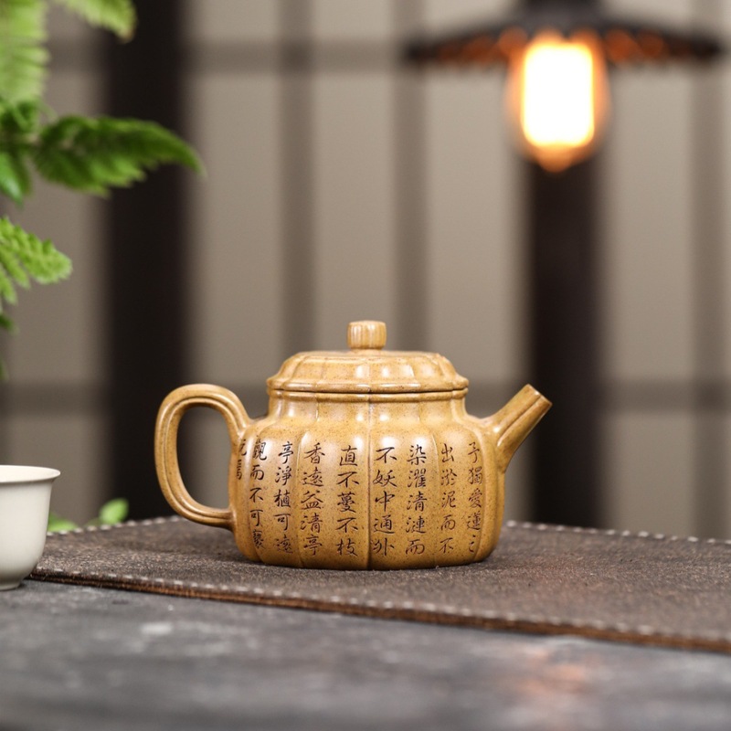 筋纹德钟 宜兴紫砂壶原矿高温段泥匠心手制精美紫砂茶壶茶具|undefined