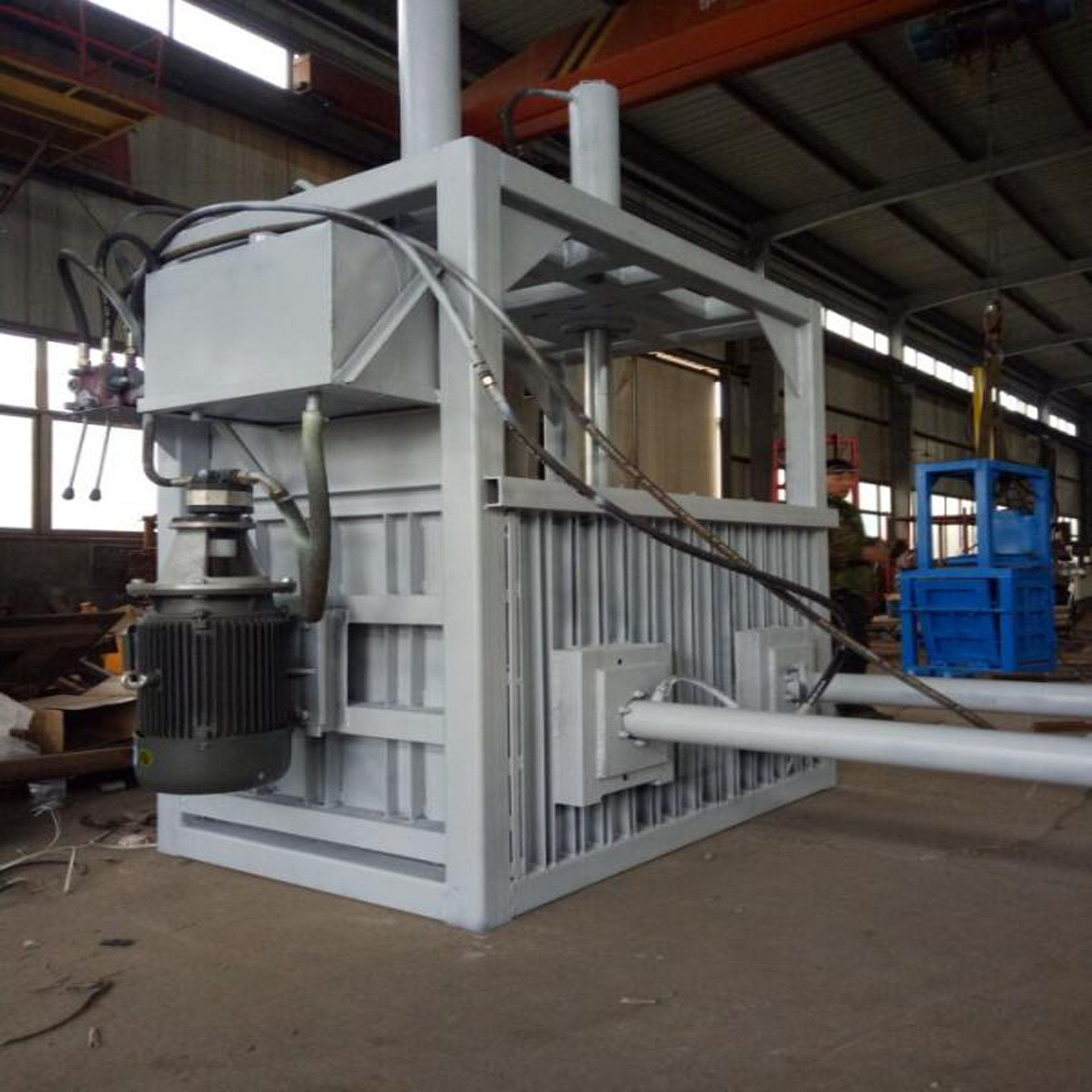 供应不锈钢打包机 立式金属液压打包机 全钢板315型铝合金压块机