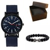 Nylon metal gold watch, universal case for elementary school students, new collection, simple and elegant design