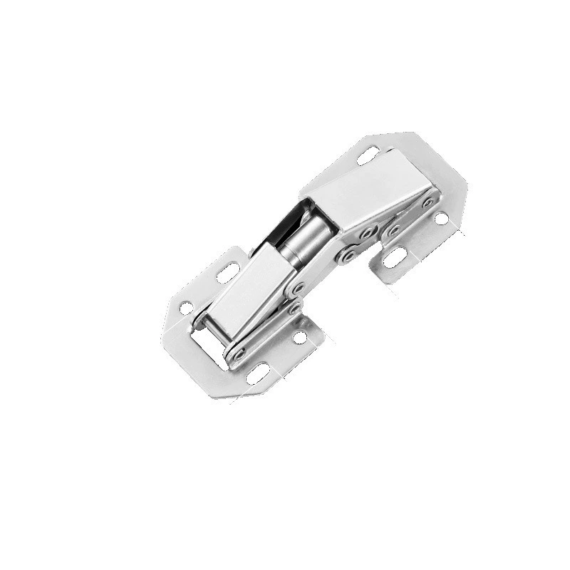 Thickened opening-free bullet hinge cushioning open-mounted bridge hydraulic damping cabinet hinge folding silent frog hinge