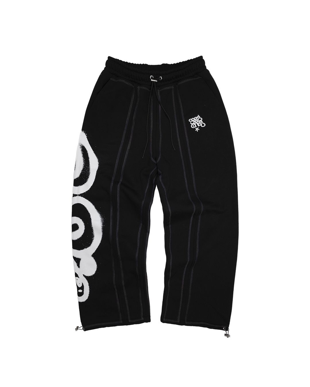 Pantalones de hombre de tendencia transfronteriza europea y americana nueva moda hip-hop street retro holgado casual estampado recto pantalones casuales