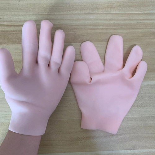 Silicone moisturizing socks, full-foot socks, TPE heel anti-drying, dead skin removal, non-slip, indoor floor beach socks