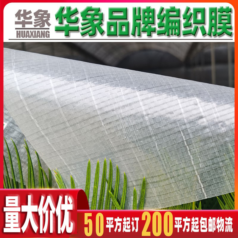 温室フィルムプラスチック布ナイロン防水日焼け止め白単一プラスチック紙透明織フィルム飼育抗漏れターポリン|undefined