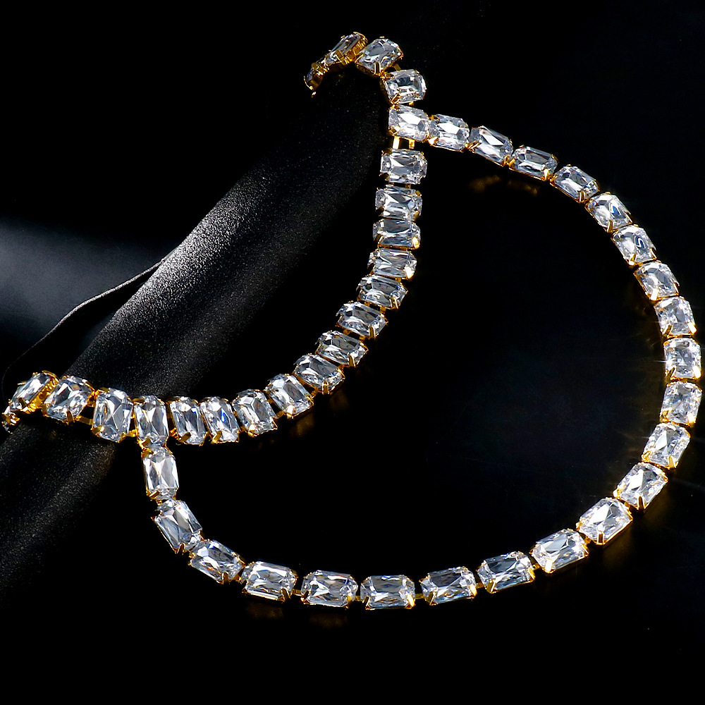 Venta caliente transfronteriza bola rhinestone headwear accesorios para el cabello fiesta rhinestone máscara cuerda elástica banda de pelo para las mujeres headwear