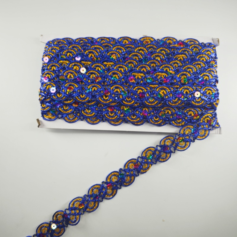 Hojas de colores, pagoda pequeña, lentejuelas, encaje, bricolaje hecho a mano, accesorios de vestuario étnico, accesorios de vestuario de escenario, espiga colgante