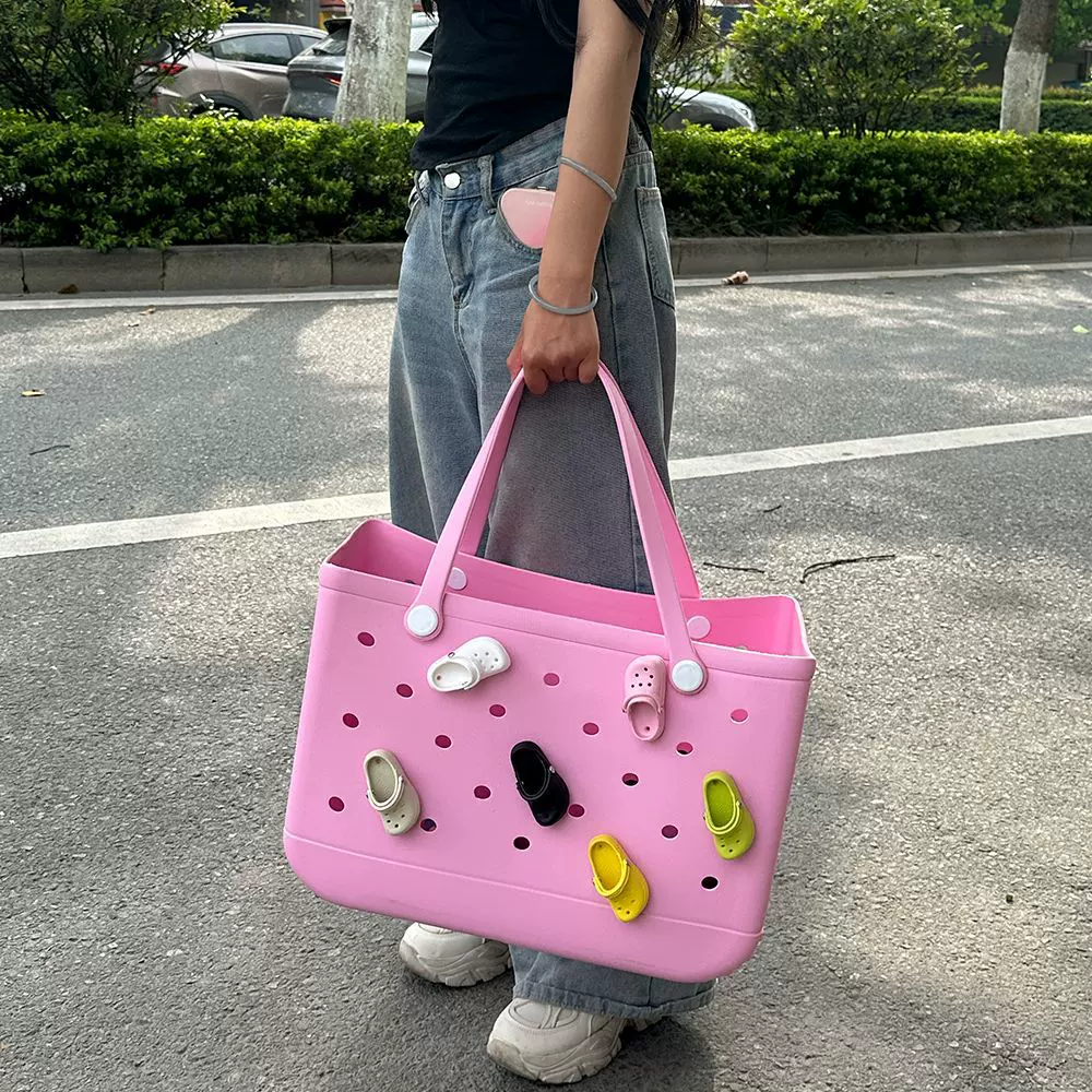 欧美时尚eva沙滩包配饰洞洞鞋挂件diy装饰韩系ins风洞洞包装饰