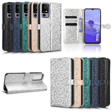 适用TCL 40R波点纹5G手机壳T771A保护套翻盖外壳挂绳皮套插卡