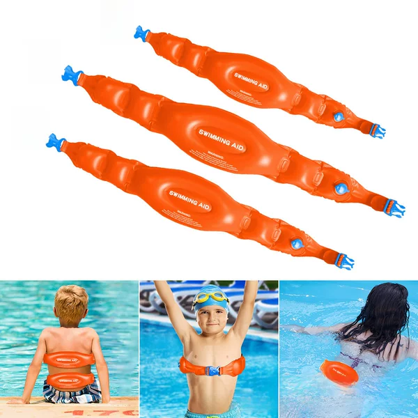 Auxiliary Children's Swimming Ring Inflatable Back Floating Belt Quick Inflatable Belt Adult Large Buoyancy Buoy Lifebuoy