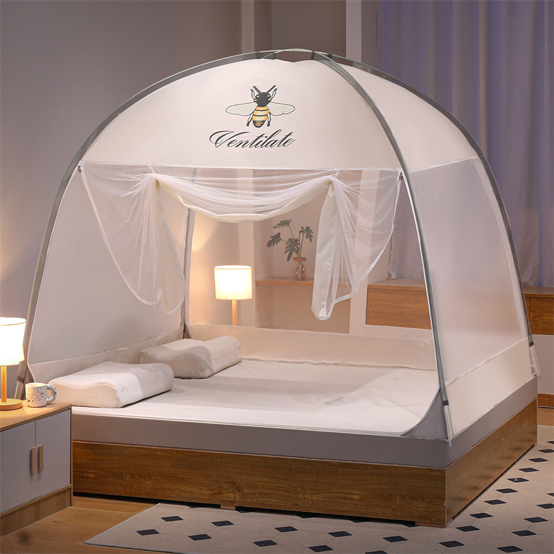 2024 nueva malla de cifrado mayor tela de polvo libre de instalación yurta mosquitera