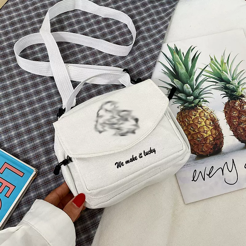 可爱少女森系爆款小挎包二次元卡通帆布包ins小众高中生网红新款