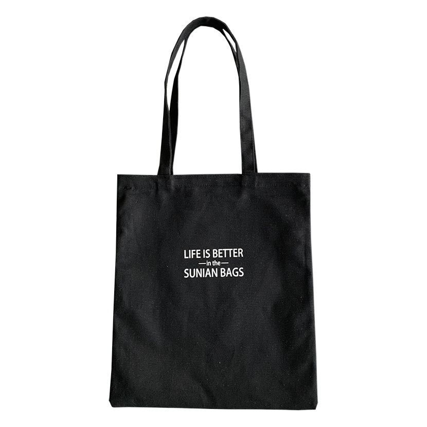 Verano simple carta Portátil Bolsa de lona bolsa de hombro con cremallera bolsa de tela casual merienda compras ordenador libro bolsa para mujeres