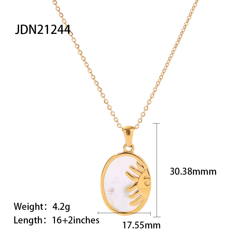 Modern Style Heart Shape Stainless Steel Plating Chain Pendant Necklace display picture 7