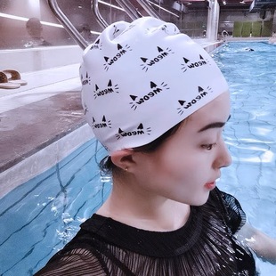 Women's Silicone Swimming Cap for Long Hair, Oversized, Non-Tightening, Factory Direct Sale, Wholesale, Professional Equipment, Comfortable and Waterproof