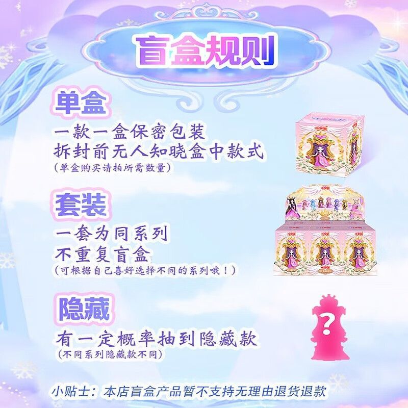葉羅麗精霊玉座ブラインドボックス姫フィギュア女の子クリエイティブ漫画おもちゃ女の子サプライズプレゼント|undefined