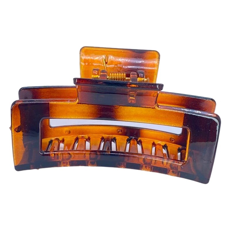 Amazon cuadrado grande clip de agarre tocado horquilla clip de cabeza clip temperamento simple medio clip de agarre tiburón de baño