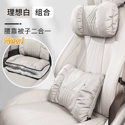 Waist support | Dual-Use 009 7X 007 Lumbar - bubble-cotton-embroidered-headrest-lumbar-support-ideal-white-standard