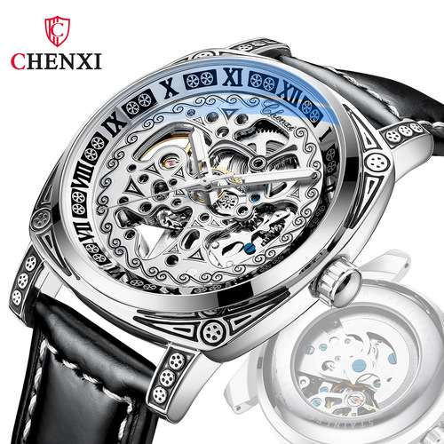 CHENXI/CHENXI watch men's mechanical watch cross-border high-end waterproof hollow fully automatic mechanical watch for men