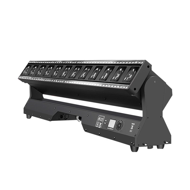 12 luces de serpiente de cascabel 40W LED de enfoque sacudiendo la cabeza luz de matriz de distancia barra de barra limpia sala de transmisión en vivo luz de haz iluminación de escenario