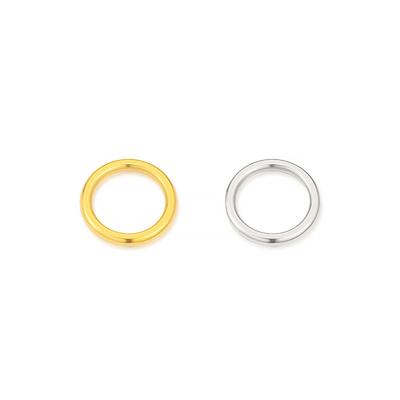 Simple Style Style 10 PCS/Package 304 Stainless Steel Solid Color Jump Ring Jewelry Accessories