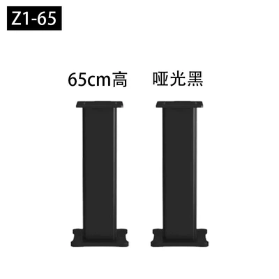 Electric car big tripod — Wooden Sand-Fillable Hifi Rack - z1-65-matte-black-65cm-high