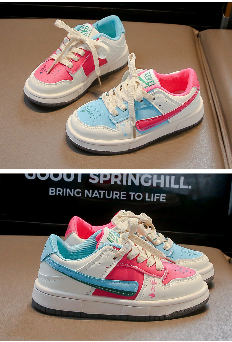 Mädchen Sneakers Weiche Sohle Rutschfeste Casual Boardschuhe_voghion.com