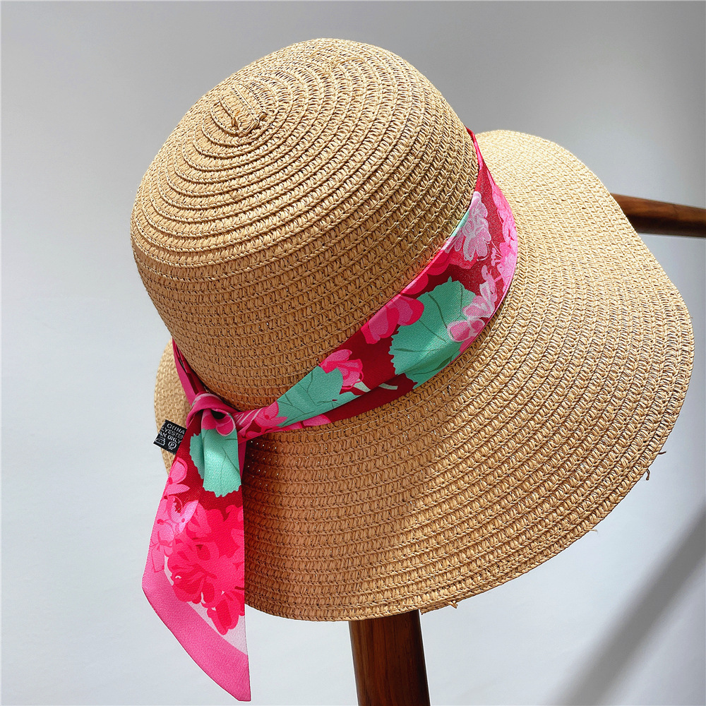 Women'S Gender Spring New Floral Ladies Streamer Tied Bag Handle Ribbon Headband Scarf