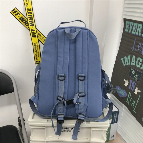 Backpack  new trendy large-capacity schoolbag female Korean version Harajuku ulzzang high school college student ins backpack