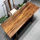 Южноамериканская Wumao Solid Wood Board Desk Tea Desk Tea Tea Conference Большое дерево черная доска Mahoga Meurniture настройка